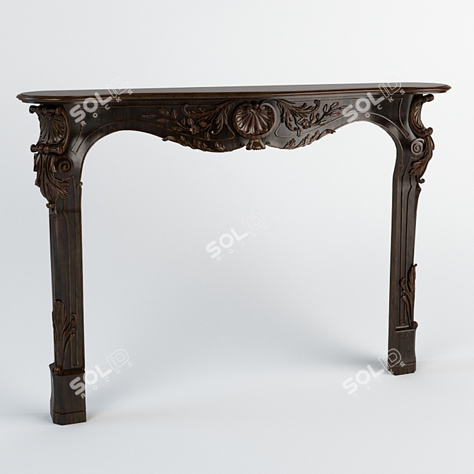 Elegant Chelini Fireplace 3D model image 1