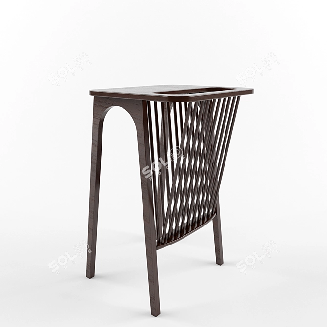 Sleek Stool: Modern and Chic 3D model image 1