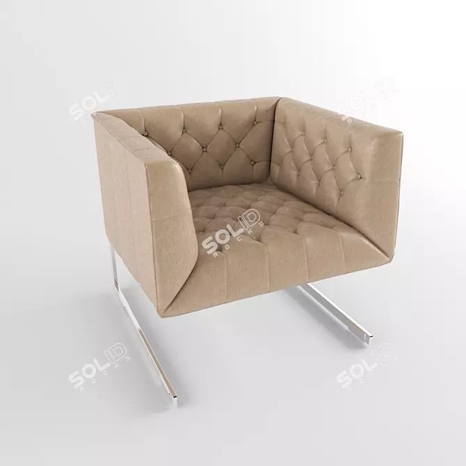 Elegant Crawford Chair - Timeless Beauty 3D model image 1