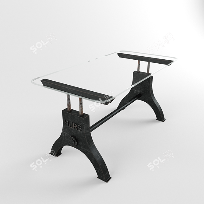 Industrial DJ Rack 3D model image 1