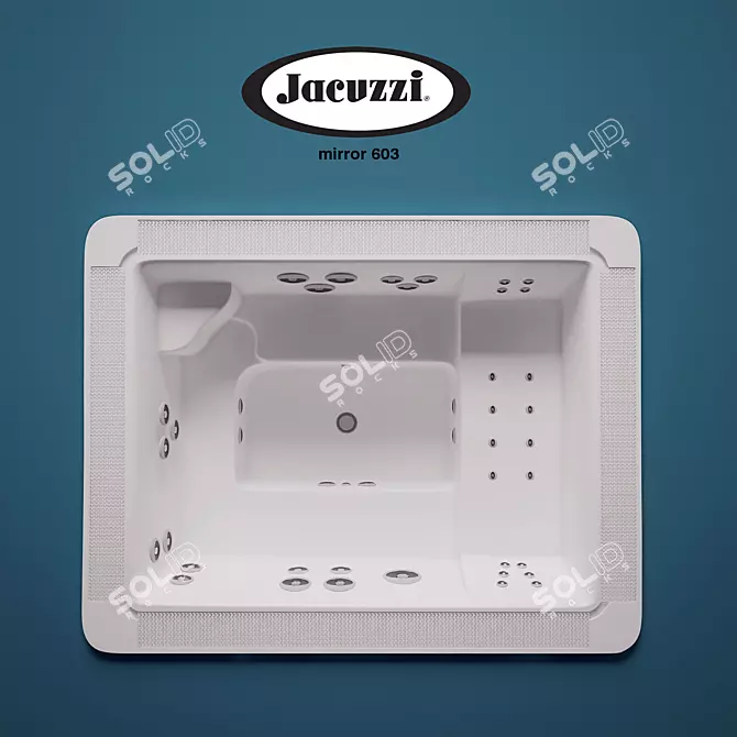 Title: Luxury Hydrotherapy Jacuzzi 3D model image 1