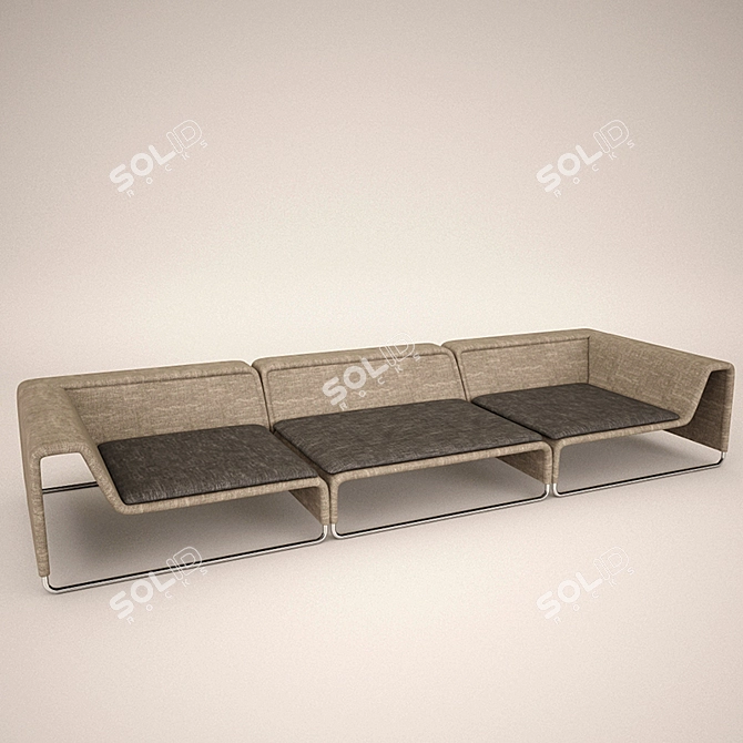 Modular Sofa Island by Paola Lenti 3D model image 1