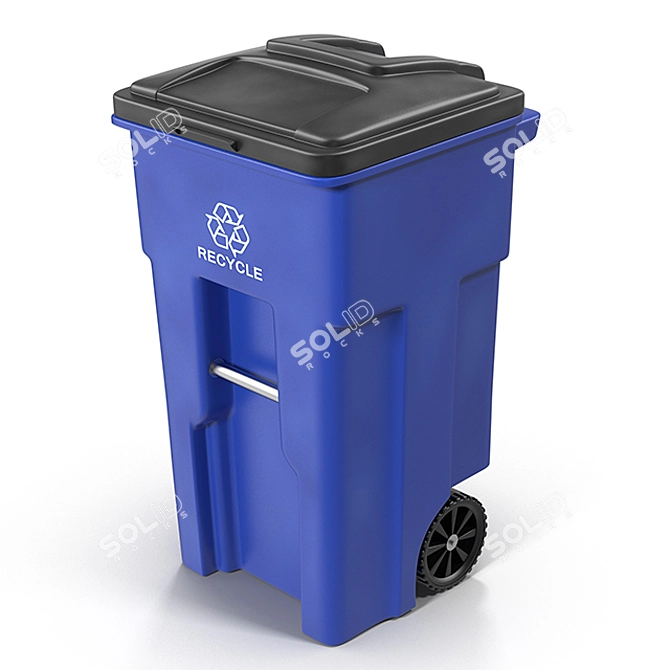 Portable Trash Can 3D model image 1