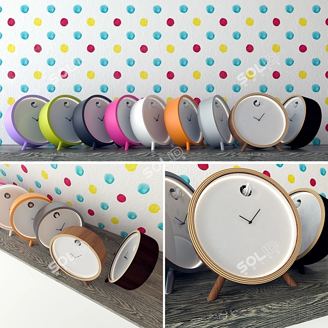 Modern Plex Tavolo Cuckoo Clock 3D model image 1