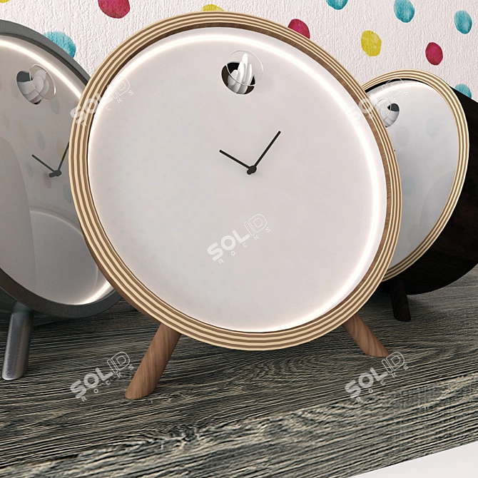 Modern Plex Tavolo Cuckoo Clock 3D model image 3