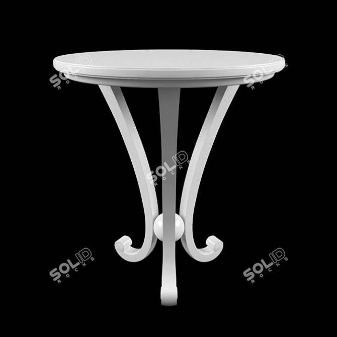 Elegant Martini Tripod Table 3D model image 1