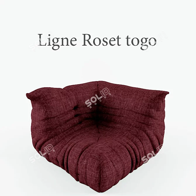 Timeless Comfort: Ligne Roset Togo 3D model image 1