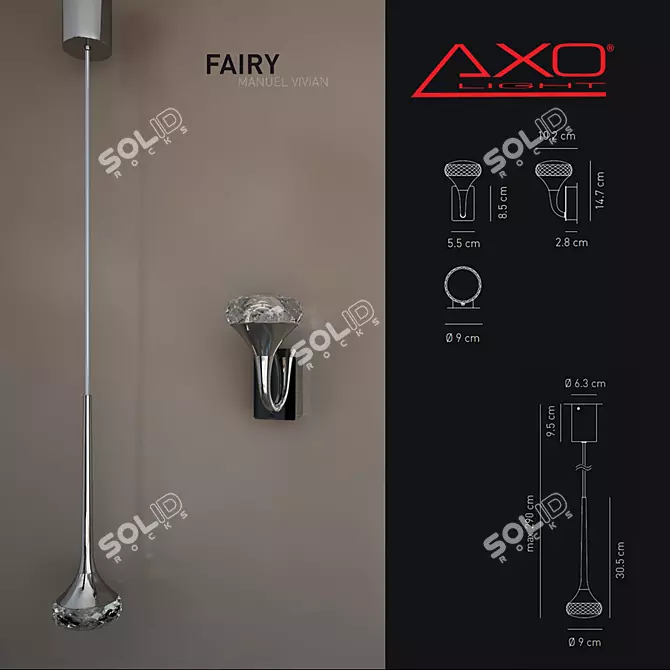 Ethereal Light: AxoLight Fairy 3D model image 1