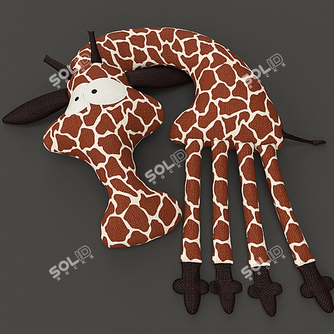 Giraffe Playmate Toy 3D model image 1