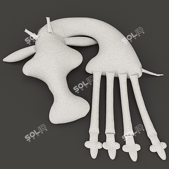 Giraffe Playmate Toy 3D model image 3