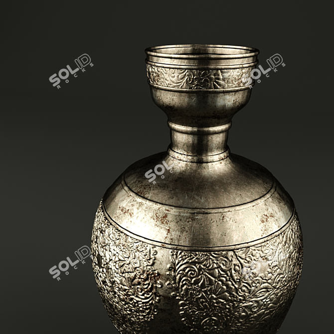 Antique Vase: Elegant Home Décor 3D model image 2
