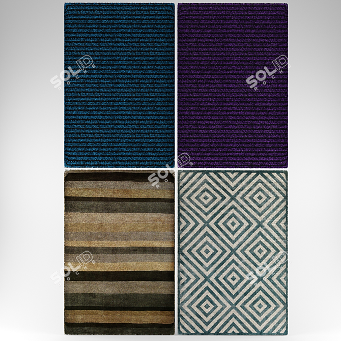 Modern Carpet 3D model image 1