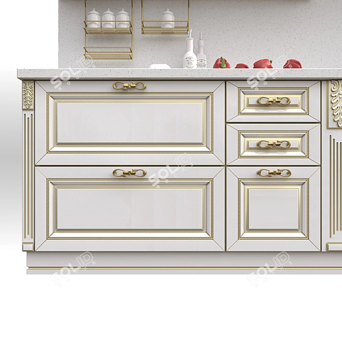 Elana Kitchen: Stylish MDF Design 3D model image 3