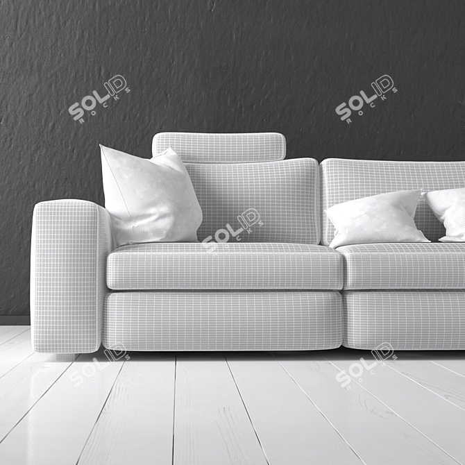 ComfortMax Sectional Sofa 3D model image 3