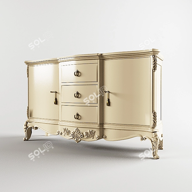 Elegant Antonelli Chest 3D model image 1