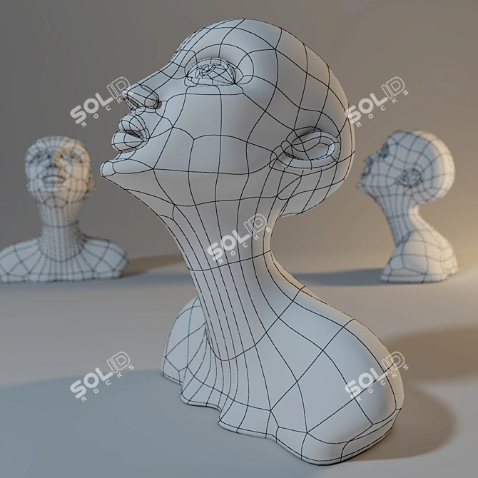 Elegant ArDeko-2 Statuette 3D model image 2