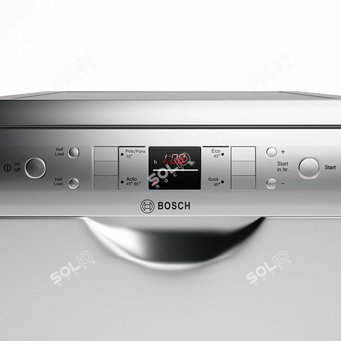 Efficient Cleaning Bosch Dishwasher 3D model image 1