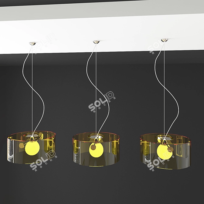 Modern Crystal Chandelier 3D model image 1