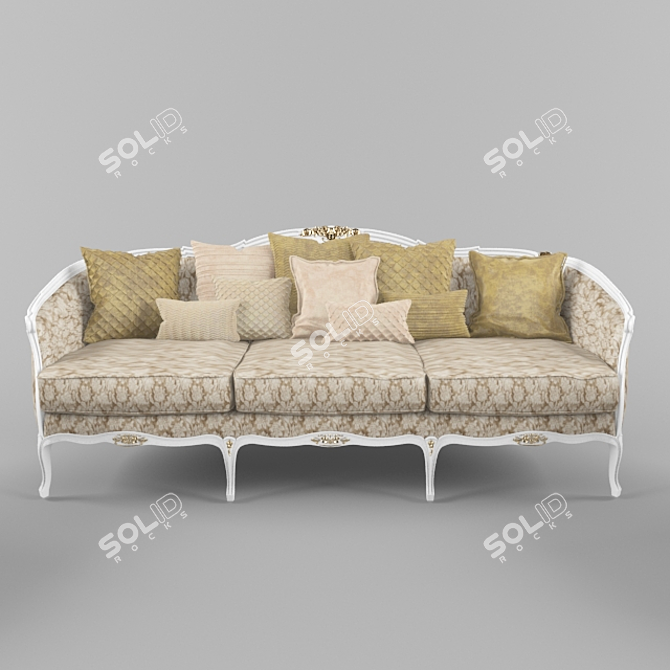 Classic Sofa by Angelo Cappellini 3D model image 1