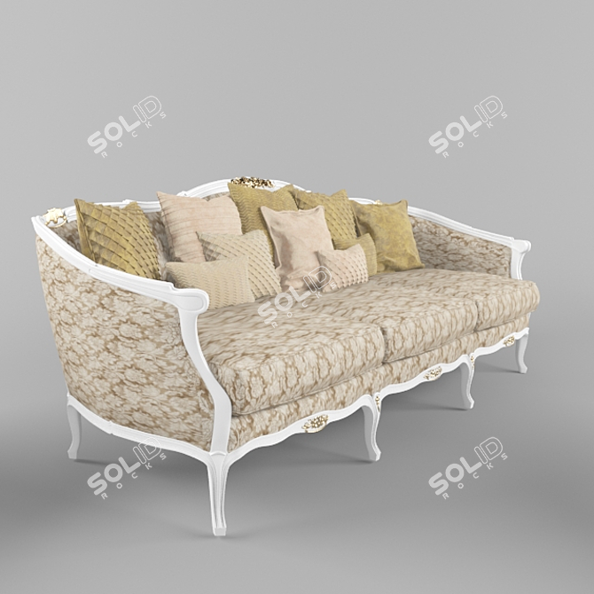 Classic Sofa by Angelo Cappellini 3D model image 2
