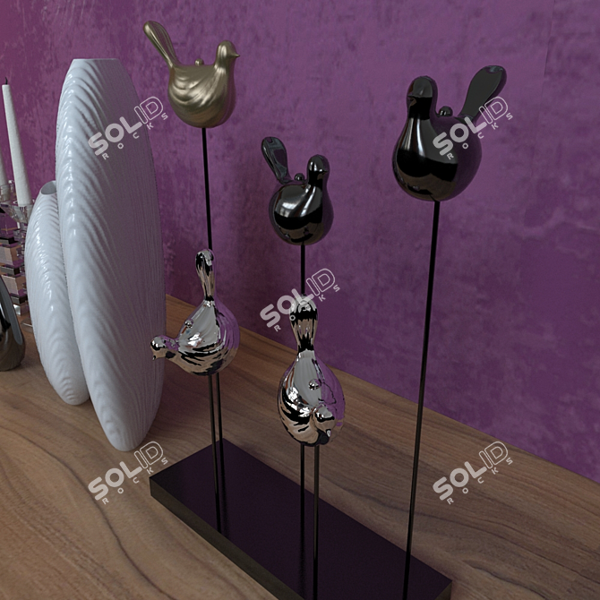 Elegant Decor Set | Archive Files 3D model image 3