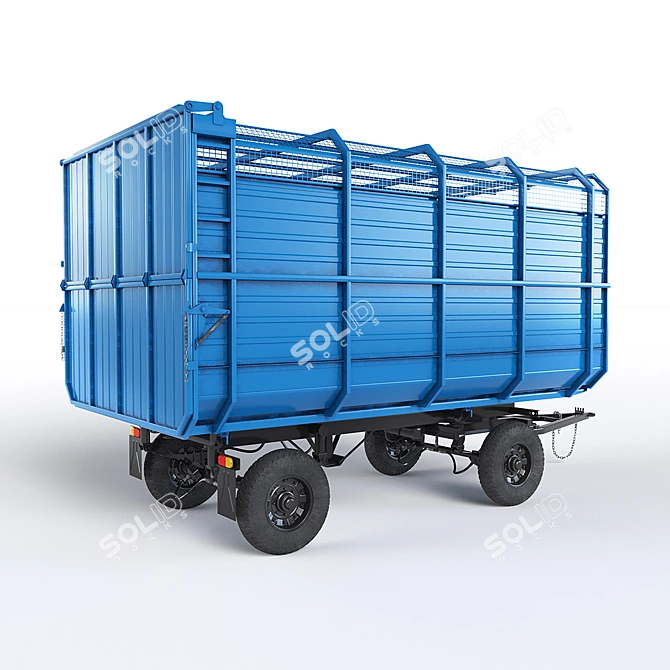 Precision Tractor Trailer Tippers 3D model image 2