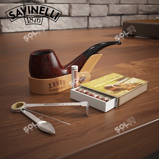 Savinelli Capitol Bruyere Smoking Pipe 3D model image 1