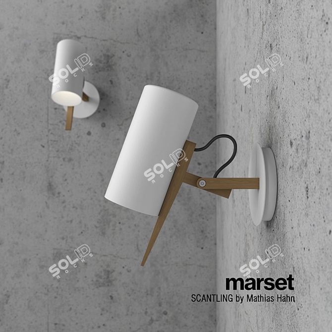 MARSET Scantling Wall: Elegant and Versatile Lighting 3D model image 1