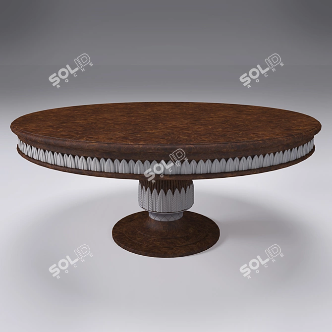 Elegant Atena Dining Table 3D model image 2