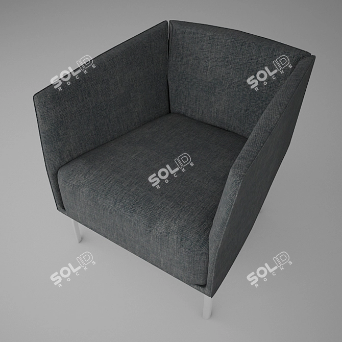 Benz 392 Ergonomic Chair 3D model image 2