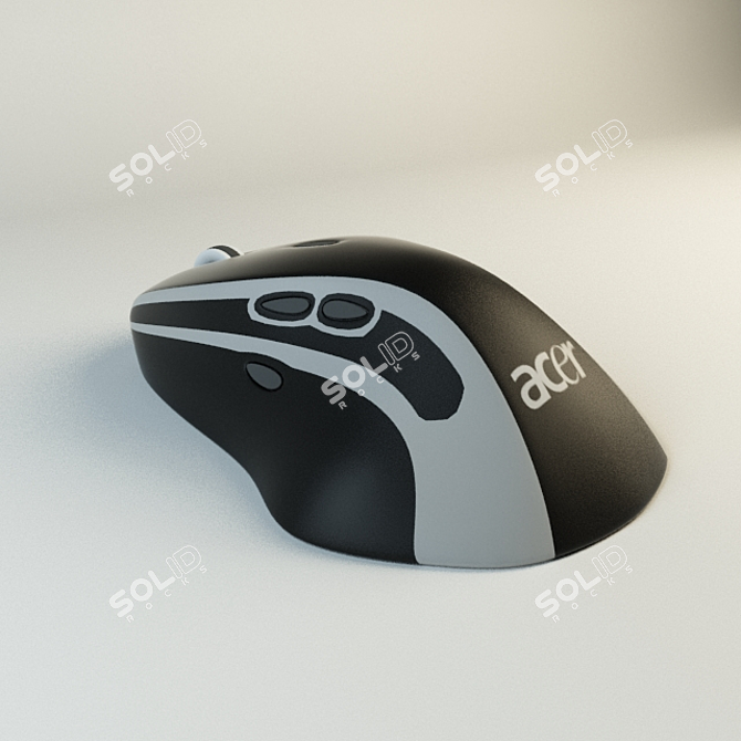 Acer Mouse: Precise Control & Comfort 3D model image 2