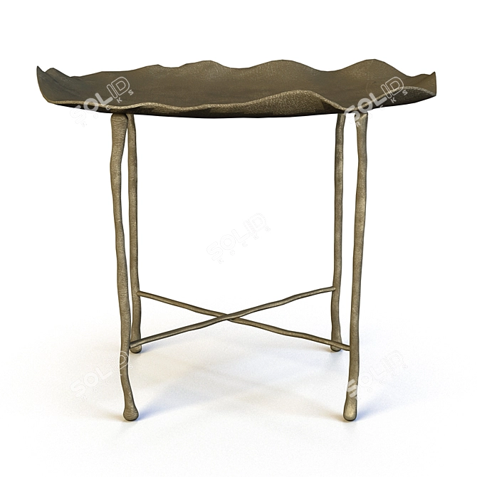 Sleek Eva Dining Table 3D model image 3