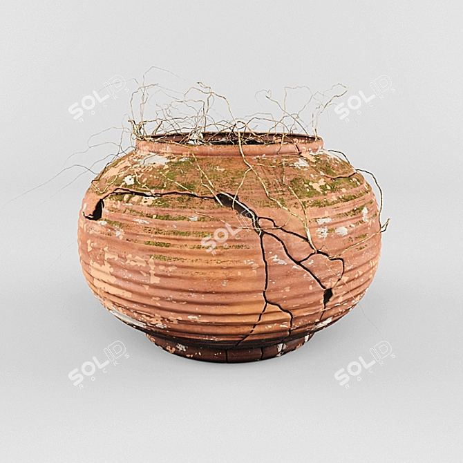 Vintage Russian Pot : Vray 3.0 3D model image 1