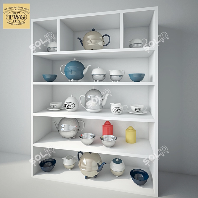 Luxury Tea Ware: TWG Essentials 3D model image 1