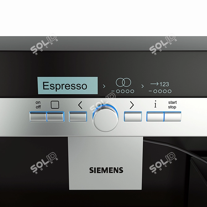 SIEMENS Coffee Machine: Compact and Powerful 3D model image 2