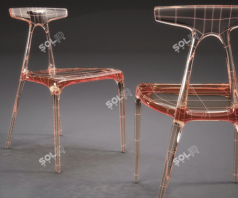 Sleek Alpha Chair: Crafted Perfection 3D model image 3