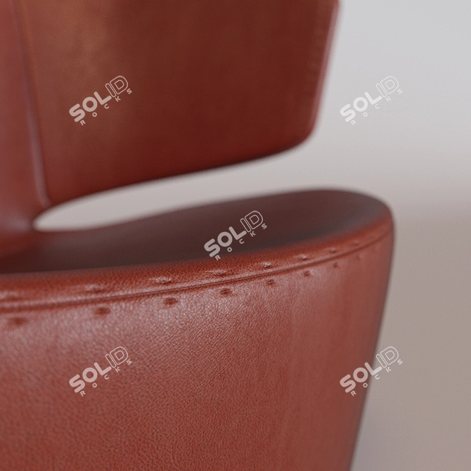 Cozy Swivel Chair - Poltrone Kono 3D model image 2