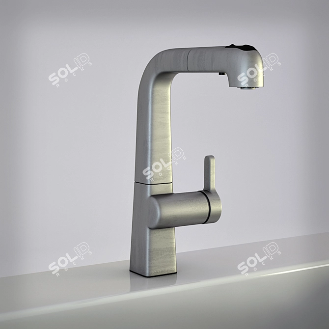 Kohler K-6331 Chrome Faucet: Elegant and Durable 3D model image 1