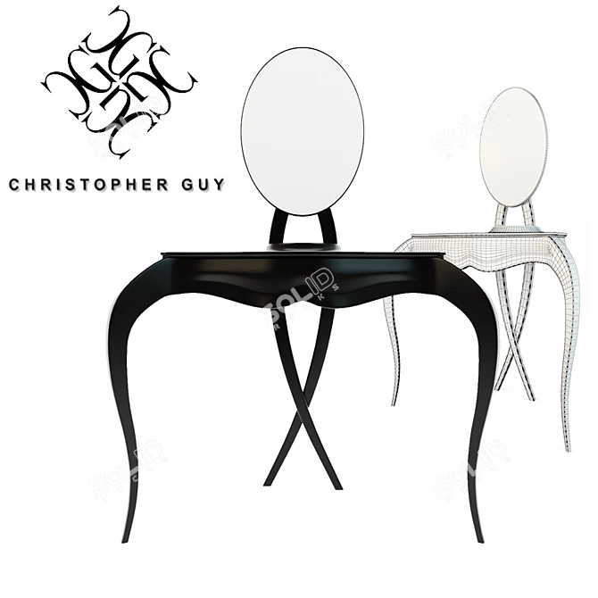 Elegant Vanity Table by Christopher Guy 3D model image 1