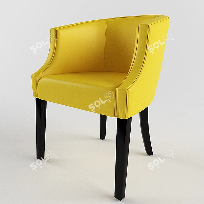 Comfortable Soft Armchair 3D model image 2