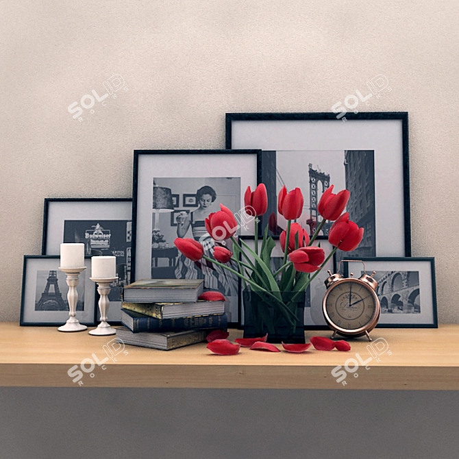 3D Max 2014 Decor Set 3D model image 1