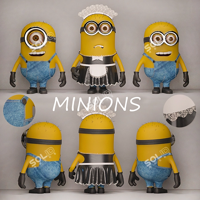 Minions: Fun and Playful Children's Toys 3D model image 1