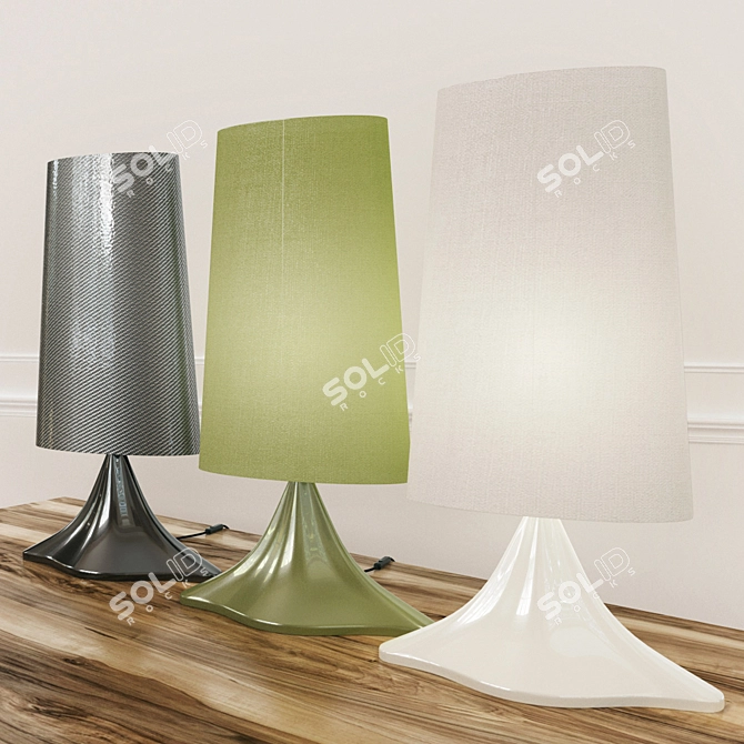 Erba Italia "Macchia" Fiber Glass Table Lamp 3D model image 1