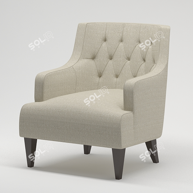Modern Parlor Chair: Tess 3D model image 1