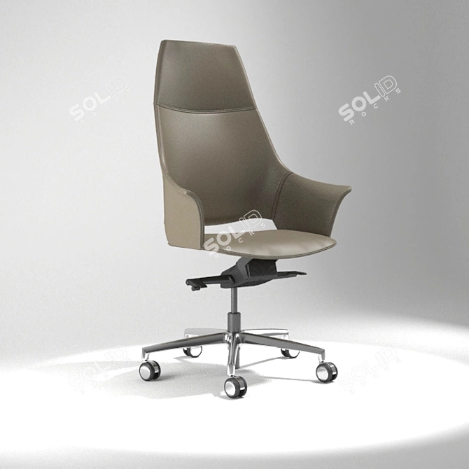 3D Chair Crafted with Exquisite Detail 3D model image 1