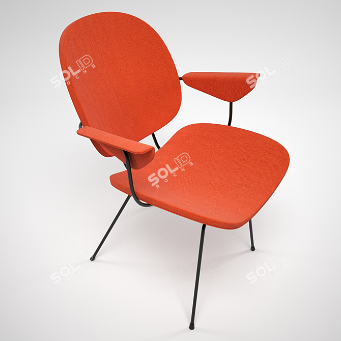 WH Gispen 202 Chair - Modern Elegance 3D model image 3