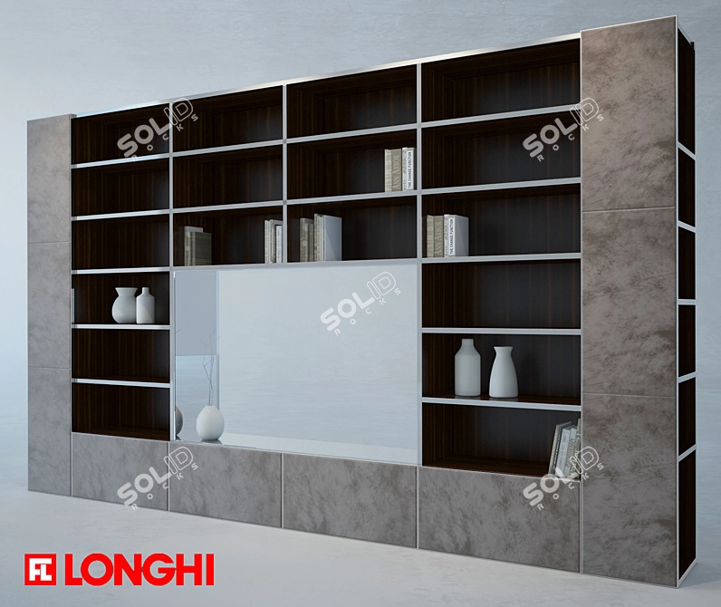 Longhi Ianus Modular Shelving 3D model image 1