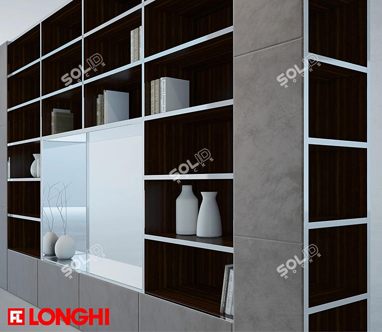 Longhi Ianus Modular Shelving 3D model image 2