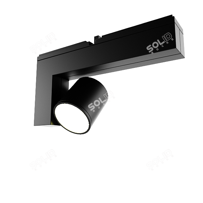 Versatile LED Spotlight 3D model image 1