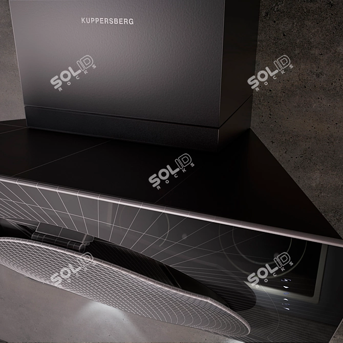 Kuppersberg f626BL: Sleek 598mm Extractor 3D model image 2